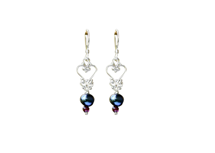 Rhodium Plated | Pearl Earrings